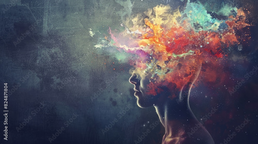 state of mind - creativity background concept, with copy space state of mind - creativity background concept, with copy space