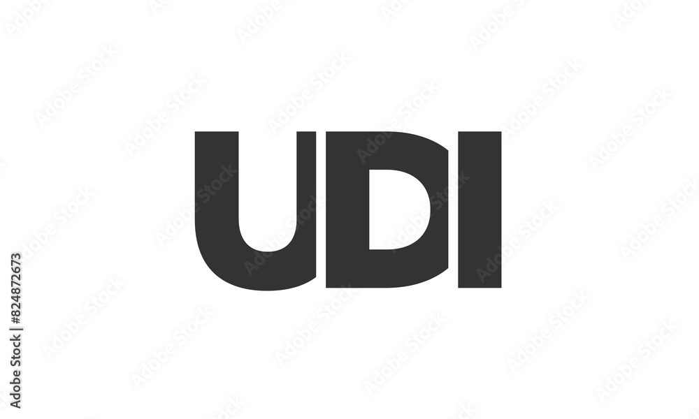 UDI logo design template with strong and modern bold text. Initial based vector logotype featuring simple and minimal typography. Trendy company identity. UDI logo design template with strong and modern bold text. Initial based vector logotype featuring simple and minimal typography. Trendy company identity.