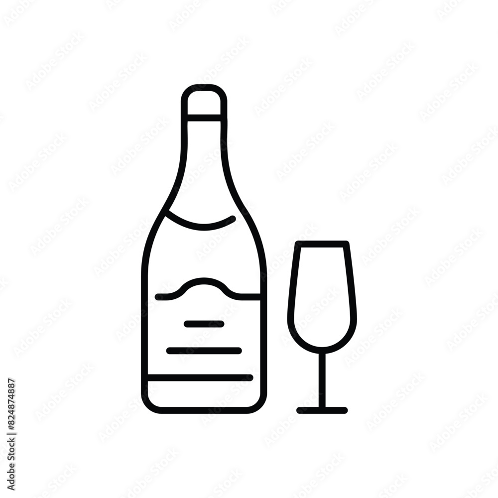 Wine vector icon Wine vector icon