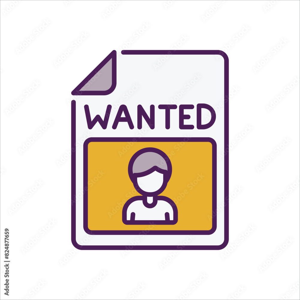 Wanted vector icon Wanted vector icon