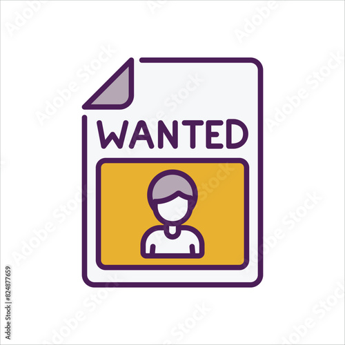 Wanted vector icon