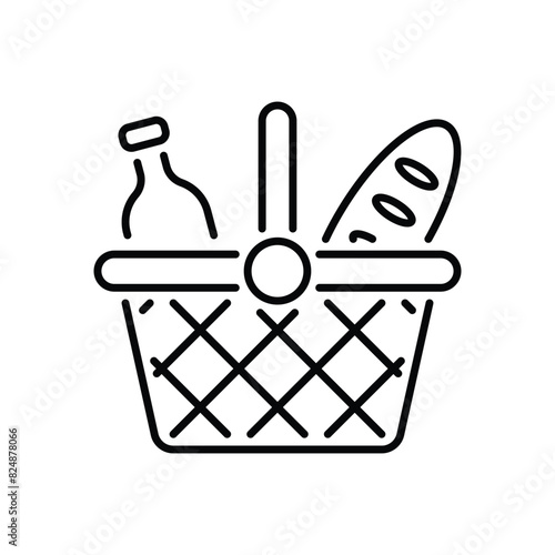 Picnic Basket vector icon
