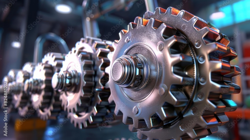 Antique gears working silently Antique gears working silently