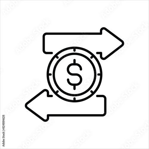 Money Transfer vector icon
