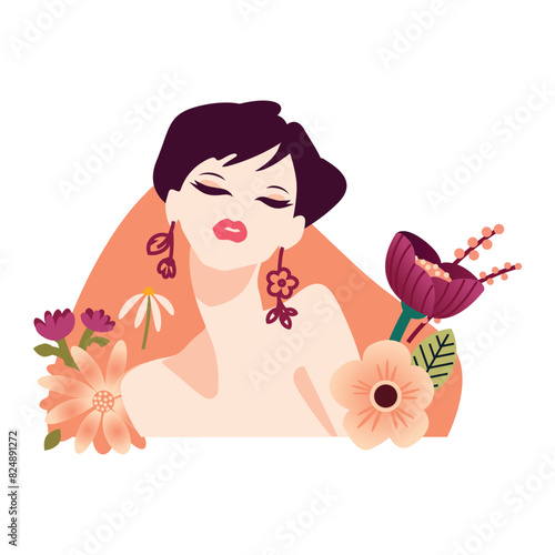 Women Beauty. Vector Illustration Design