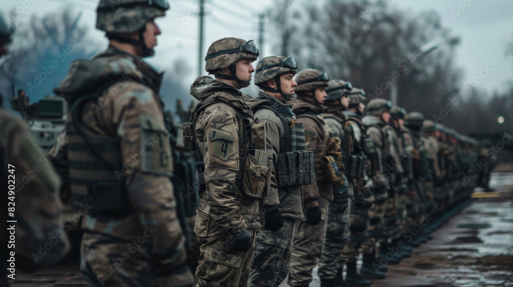 Company of soldiers of General military mobilisation Company of soldiers of General military mobilisation
