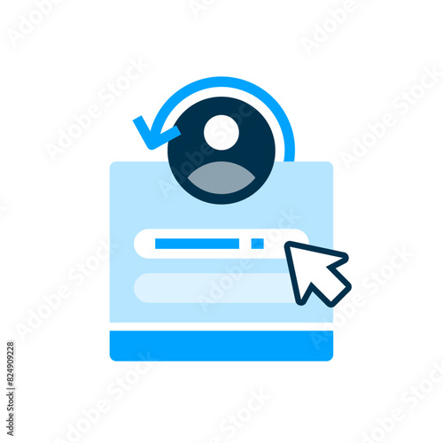 Session has expired, Re Login concept illustration flat design. simple modern graphic element for ui, infographic, icon