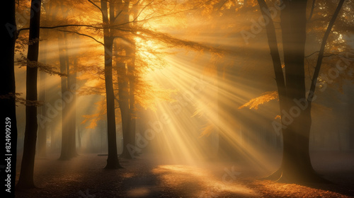 sunlight in the forest © qaiser