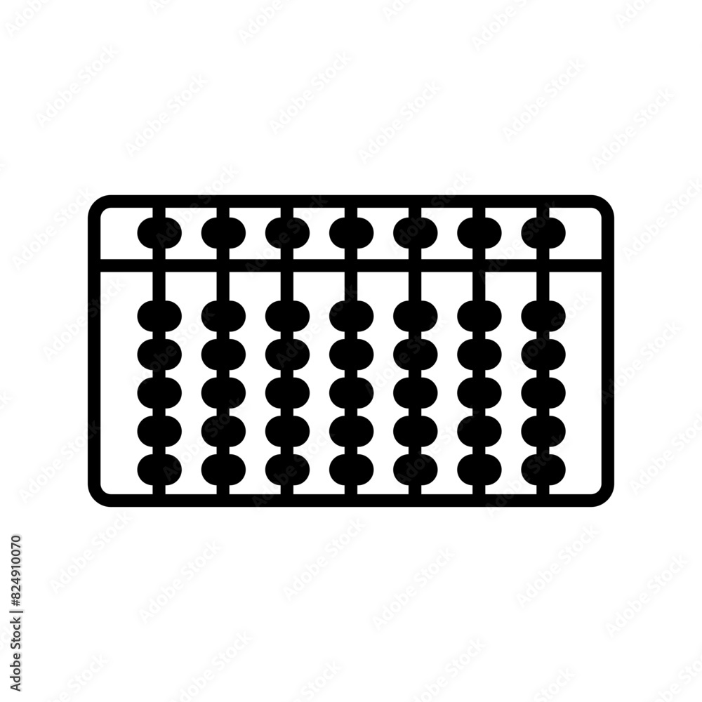 abacus, calculating tools icon vector abacus, calculating tools icon vector