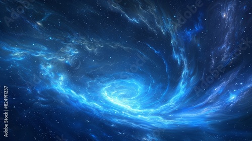 A star clipart with a spiral galaxy pattern inside, giving it a cosmic and celestial feel