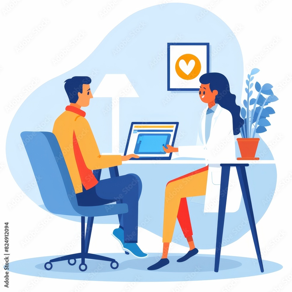 Flat Illustration of a Teletherapy Session
Flat Illustration of a Teletherapy Session