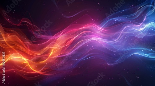 Wavy energy colorful abstract background