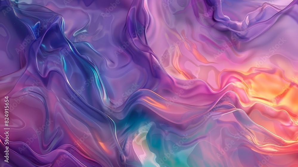 Obraz premium Vibrant abstract background with fluid, swirling colors blending seamlessly. Perfect artistic backdrop for creative projects and designs.
