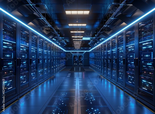 Modern Server Room Data Center Technology