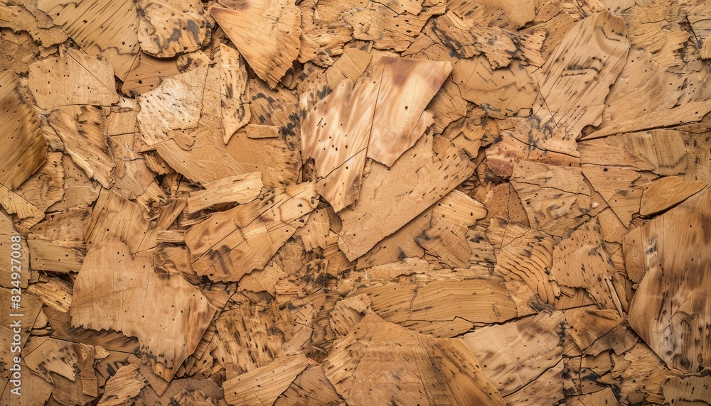 Earthy Elegance: Exploring the Natural Chaotic Texture of Cork in Light Brown Earthy Elegance: Exploring the Natural Chaotic Texture of Cork in Light Brown