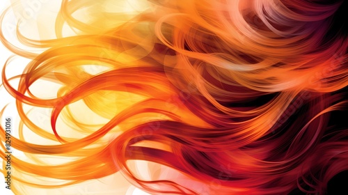 a colorful background with a wavy pattern of hair