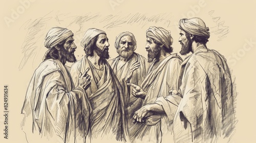 Biblical Illustration of Jesus' Miracle Healing the Withered Hand, Emphasizing His Mercy and Power