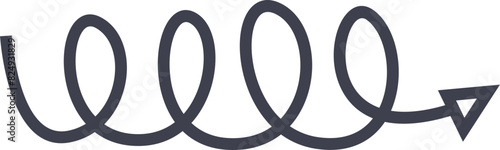 Monoline Arrow Loop Element