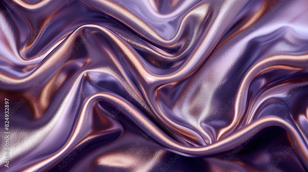 A zoomed-in image of a purple cloth with wavy patterns at the top and bottom edges of the fabric's upper part A zoomed-in image of a purple cloth with wavy patterns at the top and bottom edges of the fabric's upper part