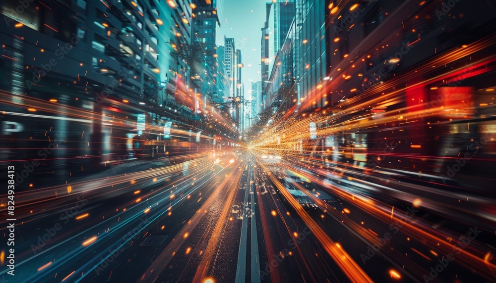 Exploring the Abstract: City Streets in Light Explosion Exploring the Abstract: City Streets in Light Explosion