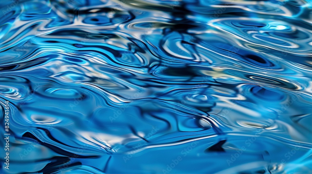 Waves of sunlight dance on the surface of clear blue water in a serene outdoor setting on a warm summer day Waves of sunlight dance on the surface of clear blue water in a serene outdoor setting on a warm summer day