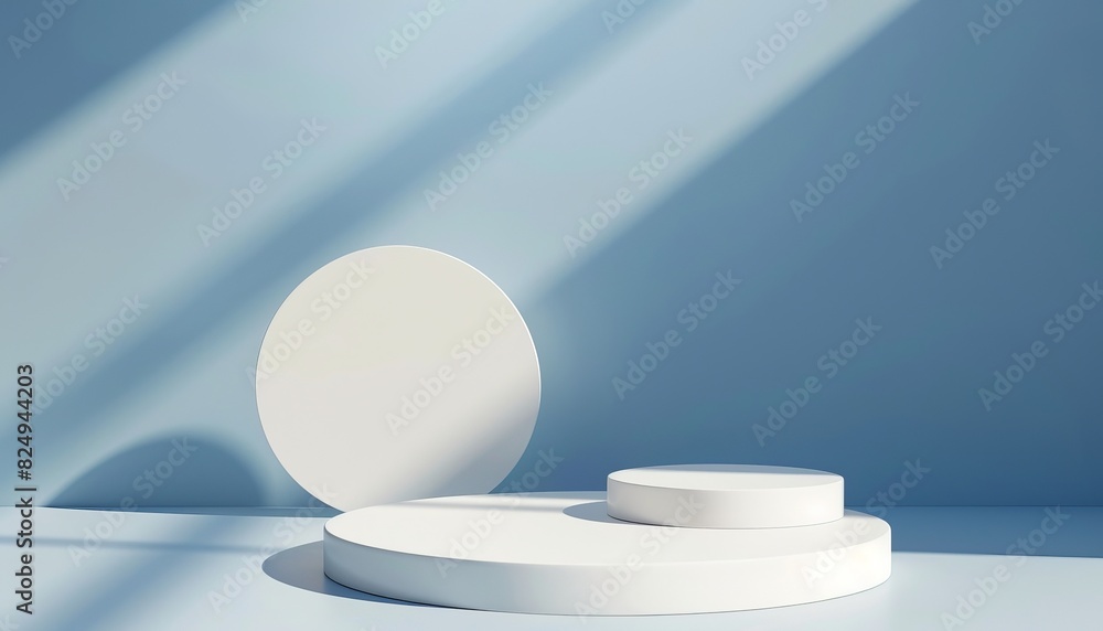 Minimalist Geometric Podium: 3D Render for Product Presentation Minimalist Geometric Podium: 3D Render for Product Presentation