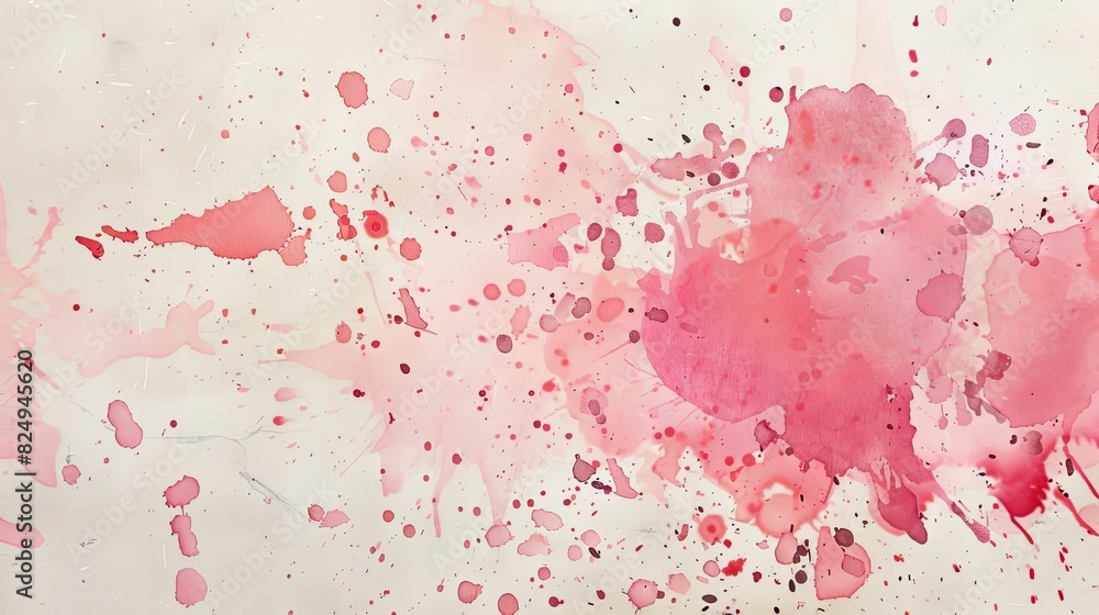abstract pink watercolor paint splashes and splatters on textured vintage paper artistic background isolated elements abstract pink watercolor paint splashes and splatters on textured vintage paper artistic background isolated elements