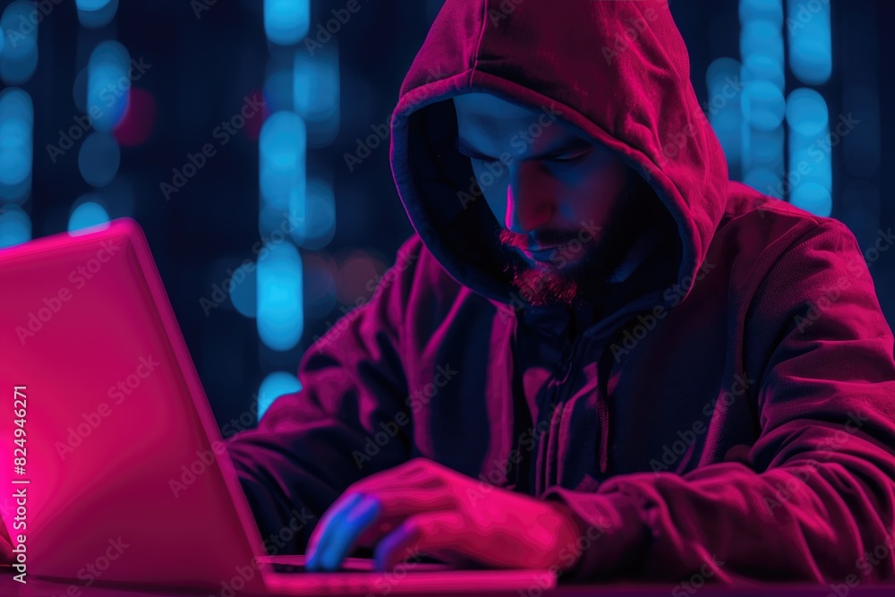Neon Matrix: Typing Through the Night Neon Matrix: Typing Through the Night