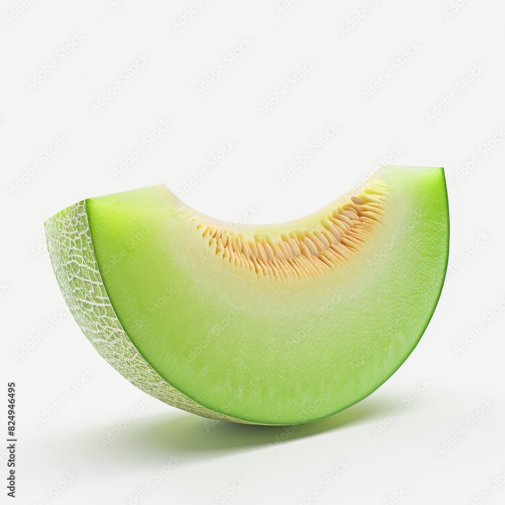 Honeydew melon is isolated on a white background, a professional photo shoot, and photo-realistic Job ID: 58faf177-5c60-4110-aa9f-be58d9642198 Honeydew melon is isolated on a white background, a professional photo shoot, and photo-realistic Job ID: 58faf177-5c60-4110-aa9f-be58d9642198