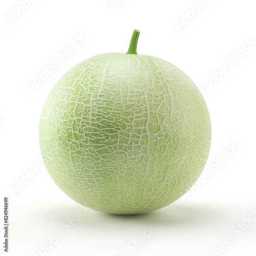 Honeydew melon is isolated on a white background  a professional photo shoot  and photo-realistic Job ID  3307d4a9-88a3-411d-b5e0-885c3927c9e9