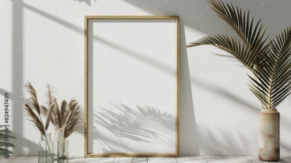 Frame mockup the size of paper. Mockup of wall poster in living room. mockup of an interior with a background of a house. contemporary home decor. 3D render. Frame mockup the size of paper. Mockup of wall poster in living room. mockup of an interior with a background of a house. contemporary home decor. 3D render.