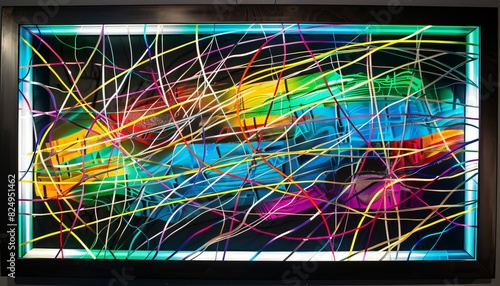Transcendent Glow: Exploring the Beauty of Abstract LED Panel Art