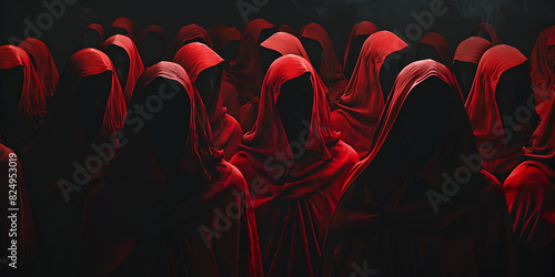 Echoes of Secrecy Deciphering the Ritualistic Intrigue Within the Mysterious Red-Hooded Gathering, Echoes of Secrecy: Deciphering the Ritualistic Intrigue Within the Mysterious Red-Hooded Gathering photo