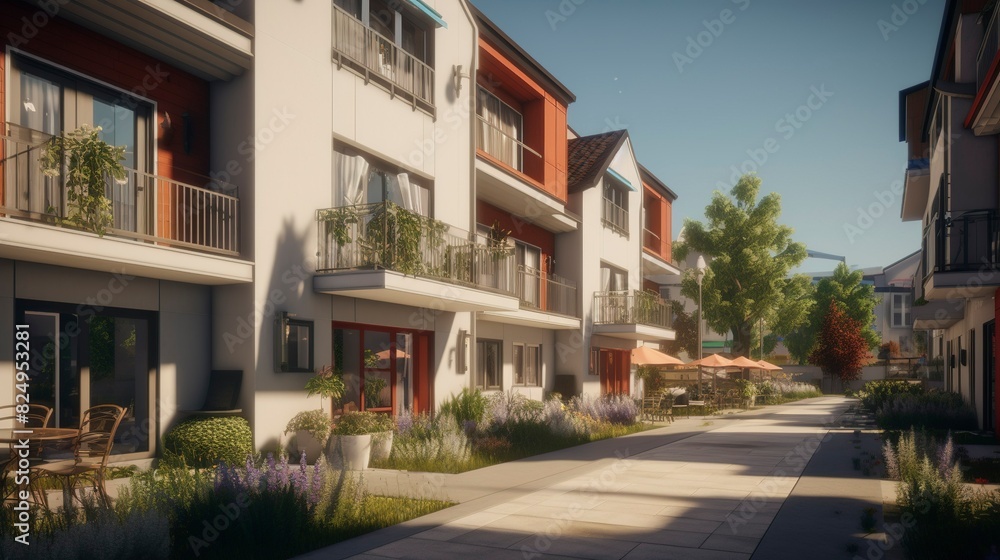 A photo of Residences within a Co-housing Community A photo of Residences within a Co-housing Community