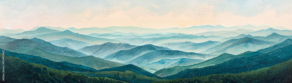 Fototapeta premium Birds-eye view, a lone mountain climber reaching the peak, vibrant sunset sky, photorealistic, dramatic shadows, detailed rugged terrain, sense of achievement and vastness