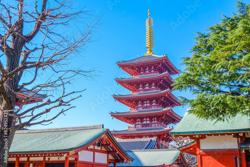 Photography Sensoji Temple or Asakusa Kannon Temple  is the oldest temple in Tokyo,Japan