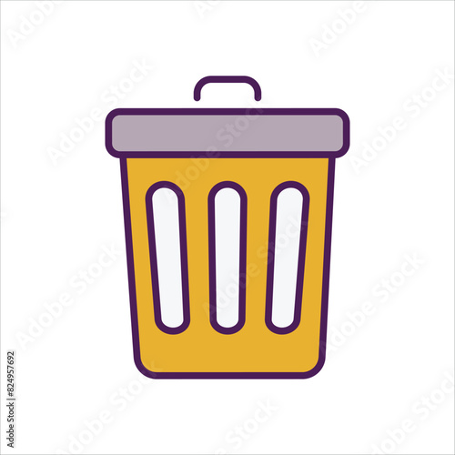 Trash vector icon
