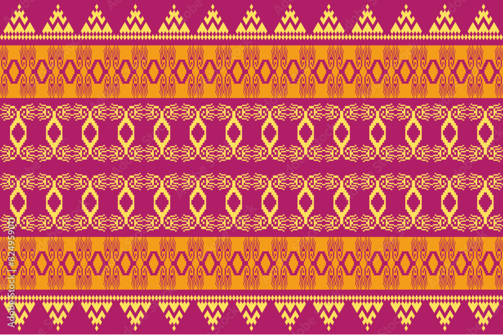 seamless geometric pattern.Traditional ethnic,geometric ethnic fabric pattern for textiles,rugs, wallpaper, clothing, sarong, batik,wrap,embroidery,print, background,cover,vector illustration seamless geometric pattern.Traditional ethnic,geometric ethnic fabric pattern for textiles,rugs, wallpaper, clothing, sarong, batik,wrap,embroidery,print, background,cover,vector illustration