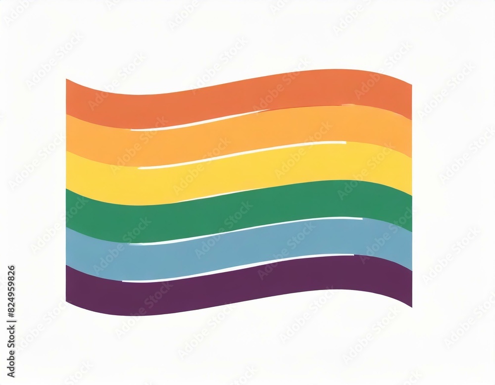 Obraz premium lgbt flag icon vector image on white background, queer pride month