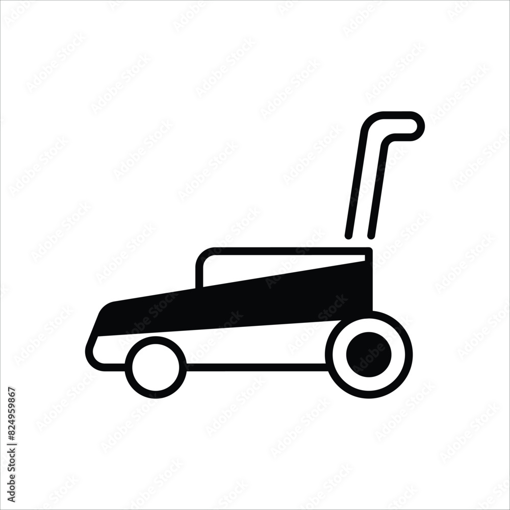 Lawn Mower vector icon Lawn Mower vector icon