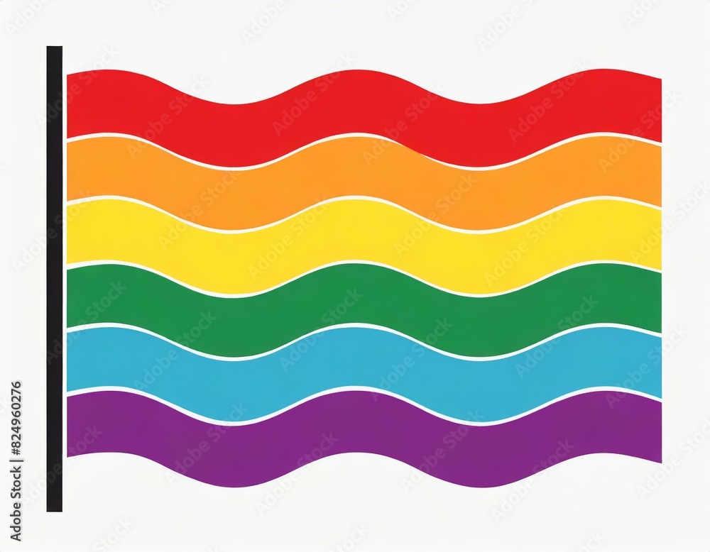 lgbt flag icon vector image on white background, queer pride month lgbt flag icon vector image on white background, queer pride month