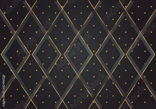abstract black and golden luxury background