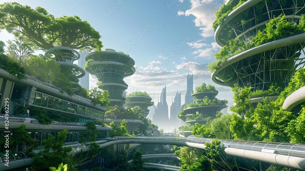 ecofriendly city with sustainable green engineering projects urban development vision digital art ecofriendly city with sustainable green engineering projects urban development vision digital art