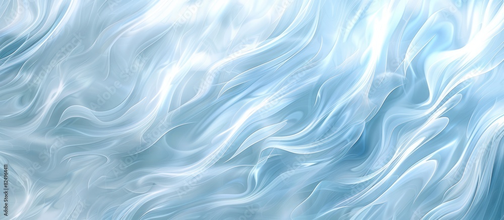 soft blue abstract wave curve water smoke smooth ripple current flow fluid liquid gas stream.