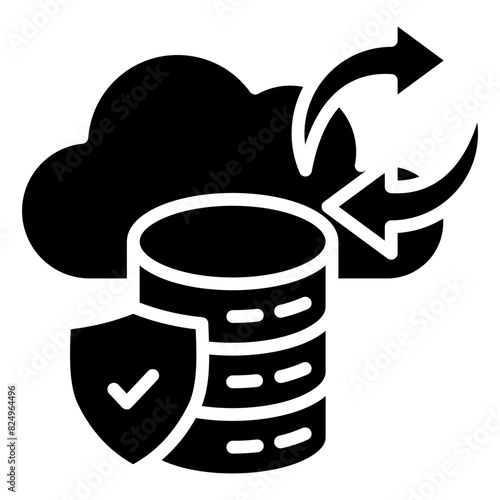 Cloud Storage Icon Element For Design