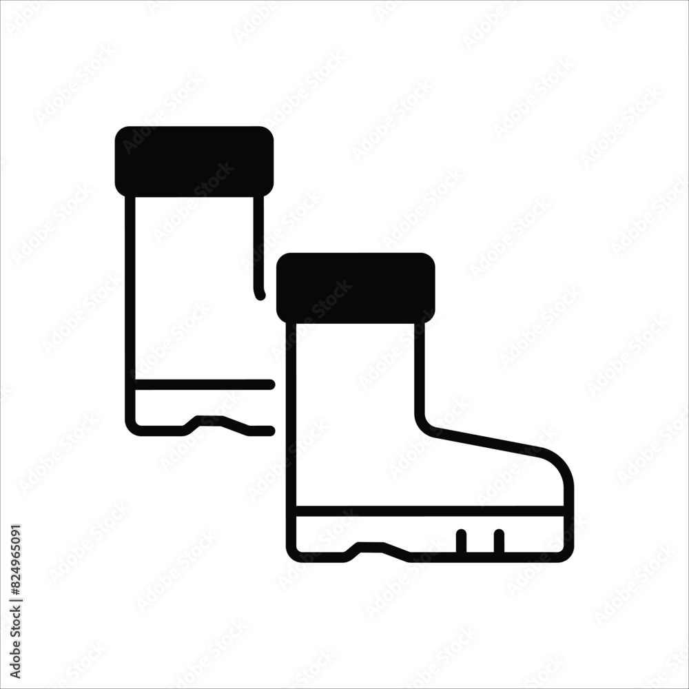 Rain Boots vector icon Rain Boots vector icon