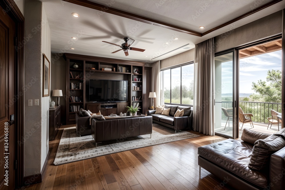 Fototapeta premium Modern living room, room interior, interior design