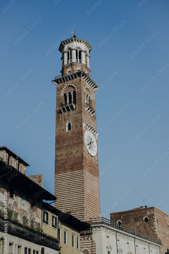 Torre dei Lamberti, Verona, Italien
