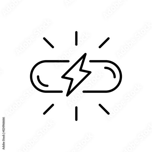 Supplement outline icons, minimalist vector illustration ,simple transparent graphic element .Isolated on white background