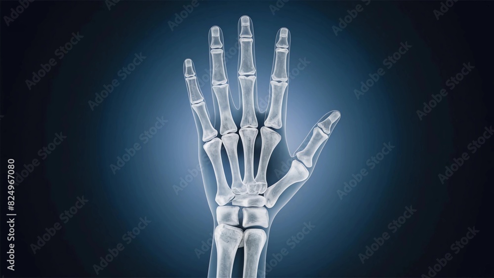 Phalangeal and Metacarpal Anatomy, Hand X-ray. Phalangeal and Metacarpal Anatomy, Hand X-ray.